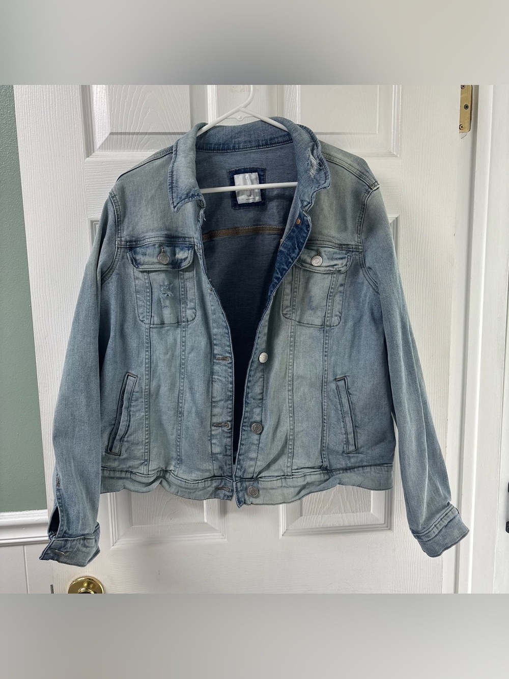 Lauren Conrad Light Wash Denim Jean Jacket Casual Classic Women’s Size XXL